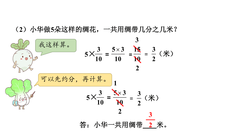 苏教版小学数学六年级上册分数乘整数课件（15张PPT)