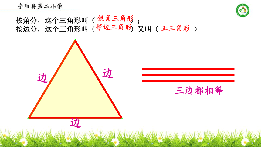 青岛版 四年级上册数学 4.2 三角形的分类 课件（共15张PPT）