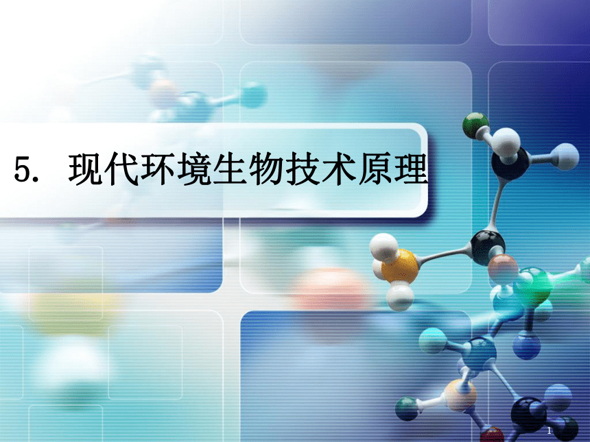 5.现代环境生物技术原理_1 课件(共56张PPT)- 《环境生物化学》同步教学（机工版·2020）