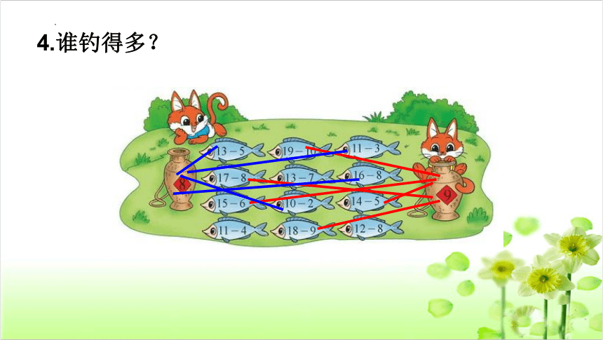 小学数学北师大版一年级下册1-7加与减（一）练习一课件（20张PPT）