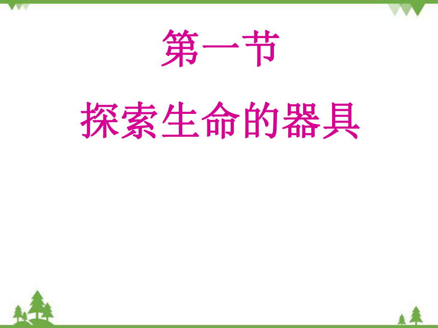 苏教版生物七年级上册 1.2.1探索生命的器具2课件(共19张PPT)