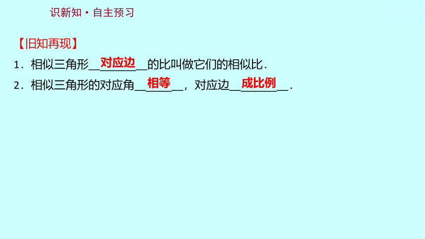 2022人教版数学九年级下册27.2.2相似三角形的性质 课件(可编辑图片版、共24张PPT)