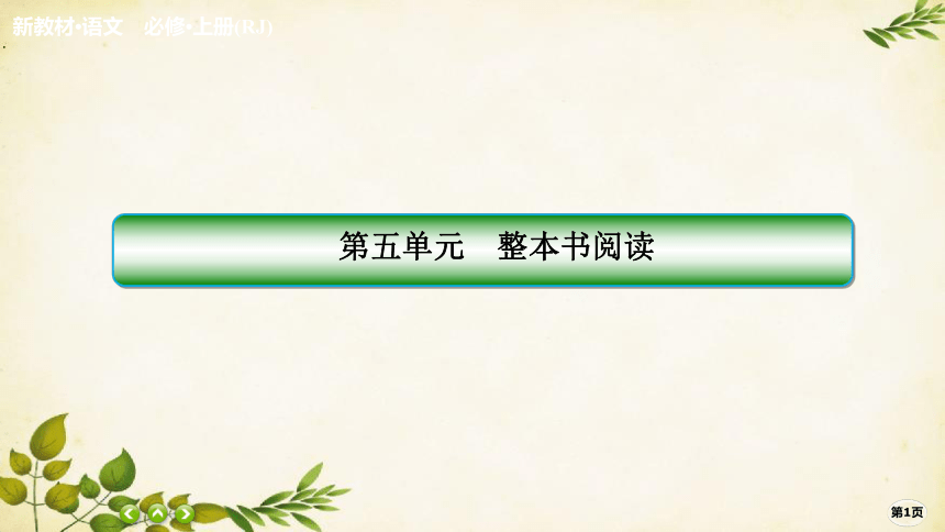 统编版高中语文必修上册第五单元　整本书阅读 课件(共46张PPT)