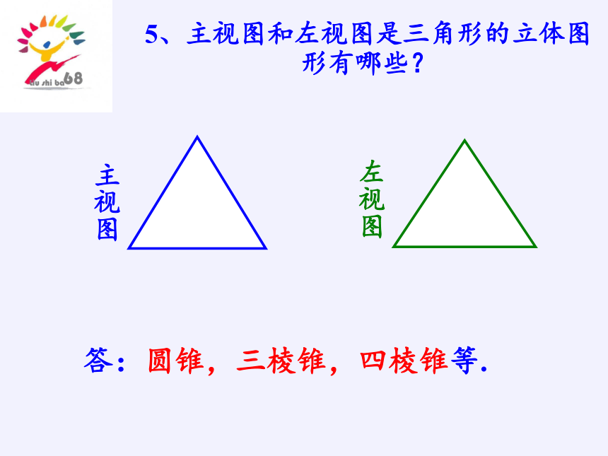 华东师大版七年级上册 数学 课件 ：4.2.2由视图到立体图形（27张）