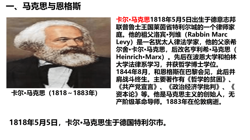 第21课马克思主义的诞生和国际共产主义运动的兴起课件(共40张PPT)