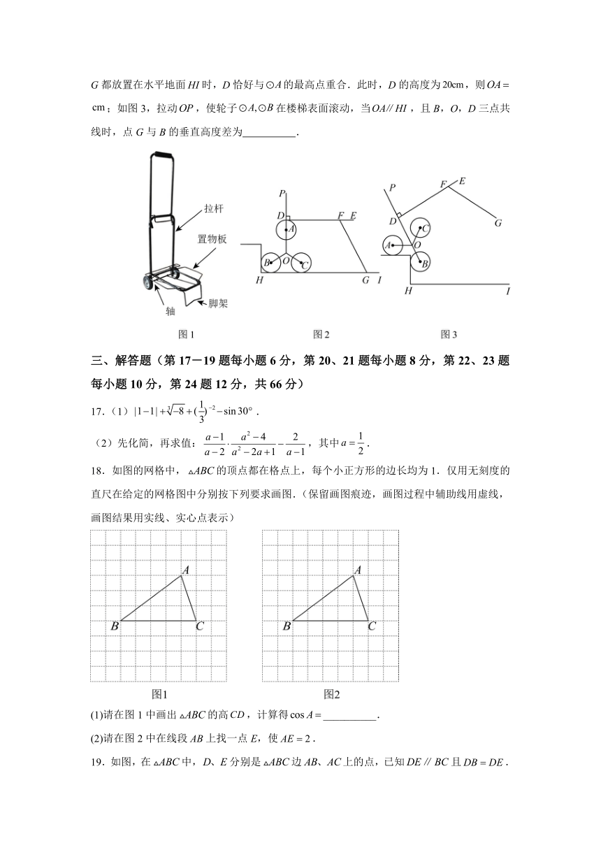 2024年浙江省宁波市镇海区中兴中学一模数学模拟试题(含解析)