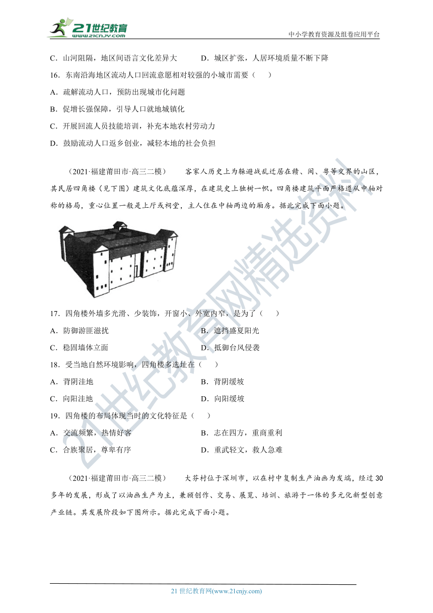 山东省2021年夏季学业水平合格考试 高中地理 模拟训练（7） （WORD解析版）