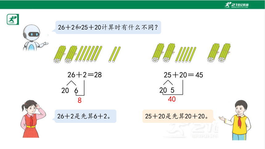 人教版（2023春）数学一年级下册6.2 两位数加一位数、整十数（1）课件（22张PPT)