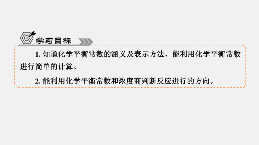 2.2.2 化学平衡常数课件(共22张PPT)2023-2024学年高二上学期人教版（2019）化学选择性必修1