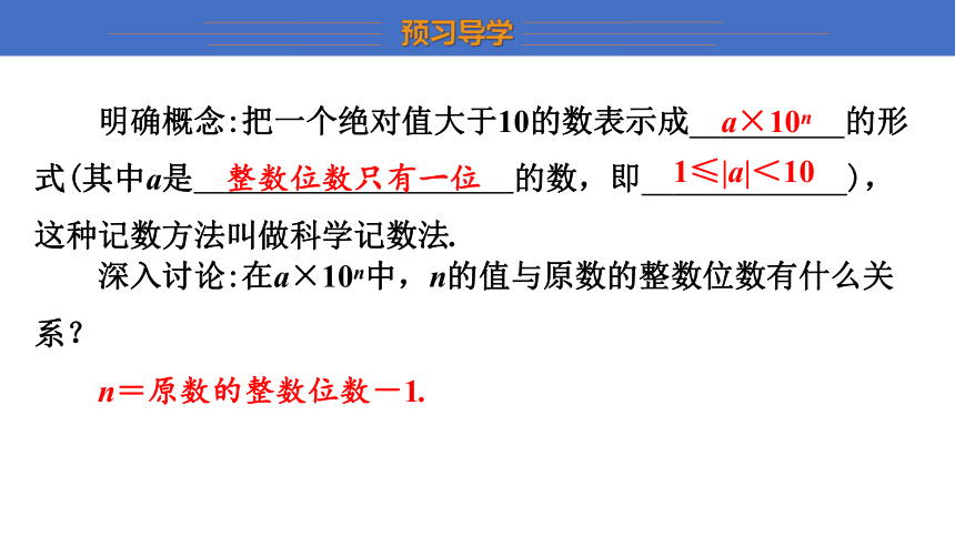 2022—2023学年湘教版数学七年级上册  1.6  第2课时 科学记数法  课件（共30张PPT）　