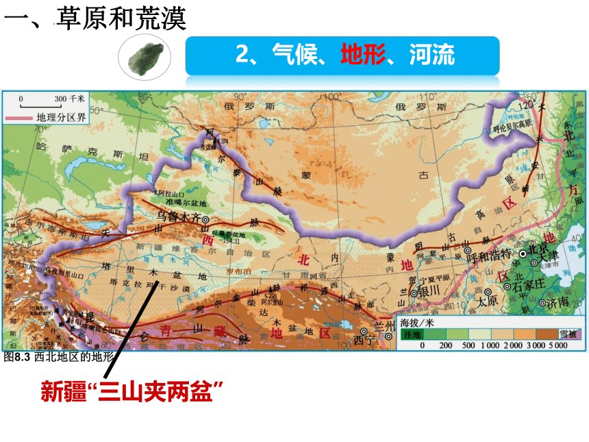 【推荐】地理人教版八下8.1西北地区 自然特征与农业  课件(共43张PPT)