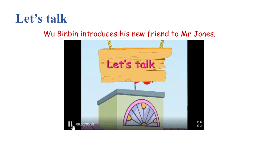 Unit 1 Welcome back to school PartB Let’s talk ＆ Look and say课件（15张PPT)