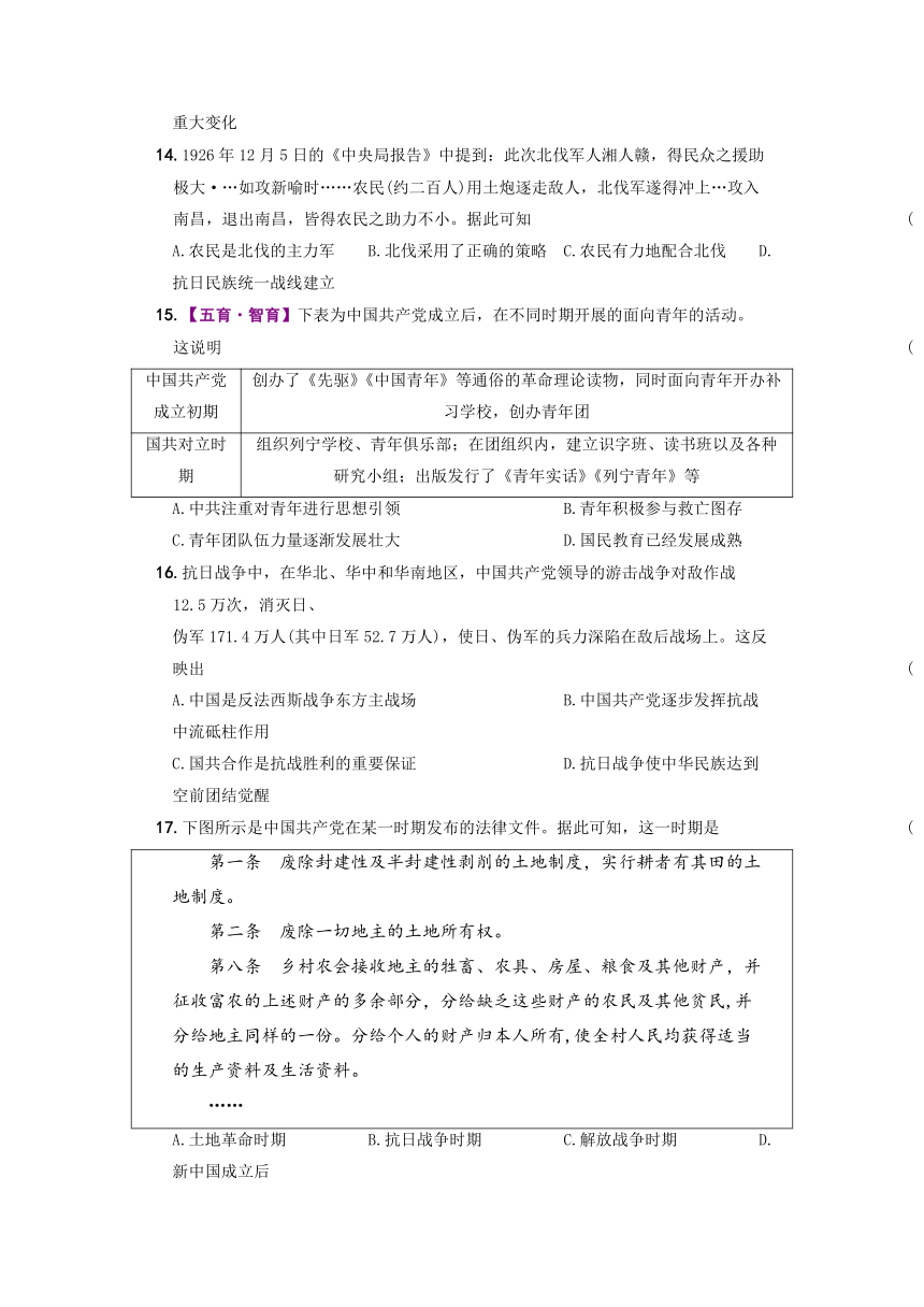 2023年广东省中考模拟历史试卷（含答案）