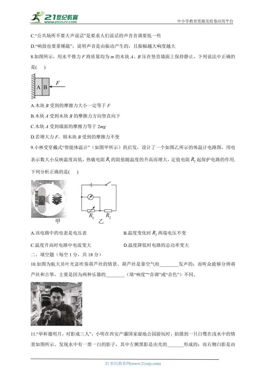 2023届中考物理考向信息卷 辽宁沈阳专版（有解析）