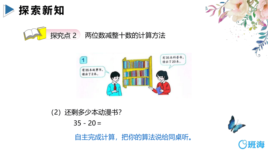 【班海】2022-2023春季人教新版 一下 第六单元 4.两位数减一位数、整十数（不退位）【优质课件】