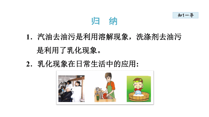 7.1.2 乳化  溶解时的吸热或放热现象   课件  粤教版九年级下册化学  (共16张PPT)