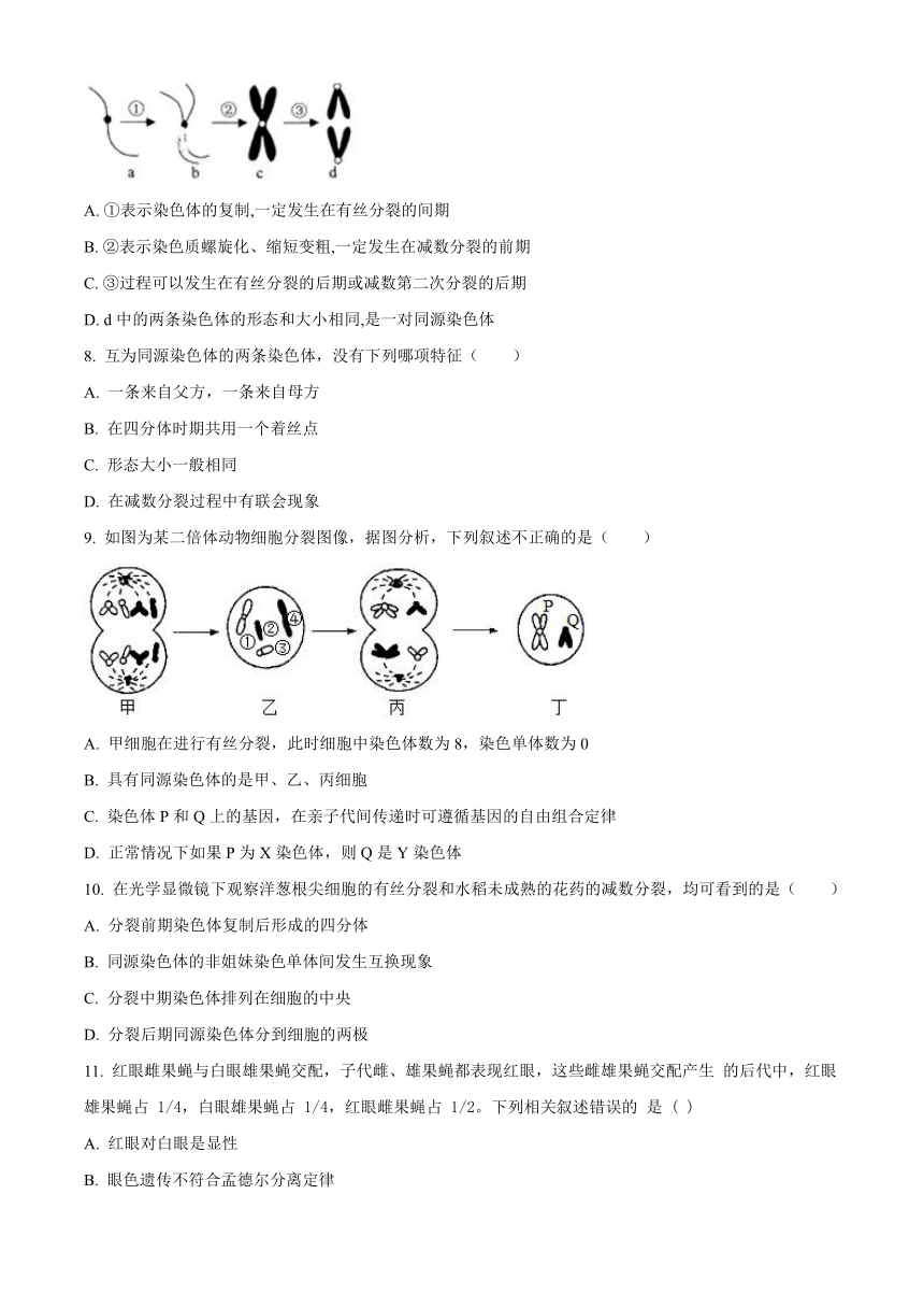 安徽省芜湖市2020-2021学年高一下学期中小学校教育教学质量监控（期末）生物试题 Word版含答案