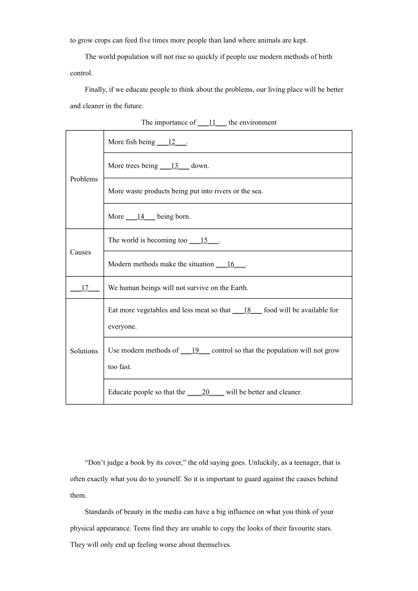 【好题精选】任务型阅读-2023年中考英语专题练（第一期）（江苏镇江）（含解析）