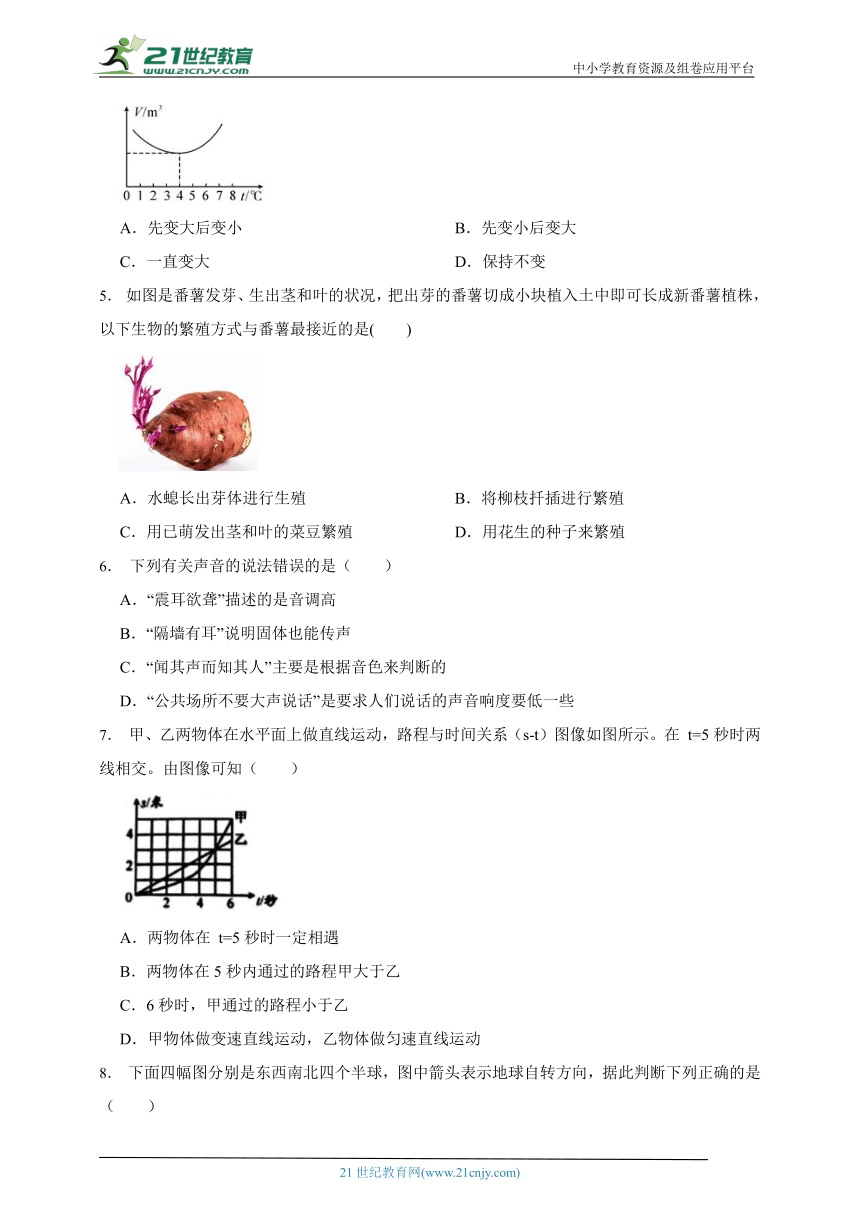 2023年科学中考模拟测试卷8 含解析（满分180分）