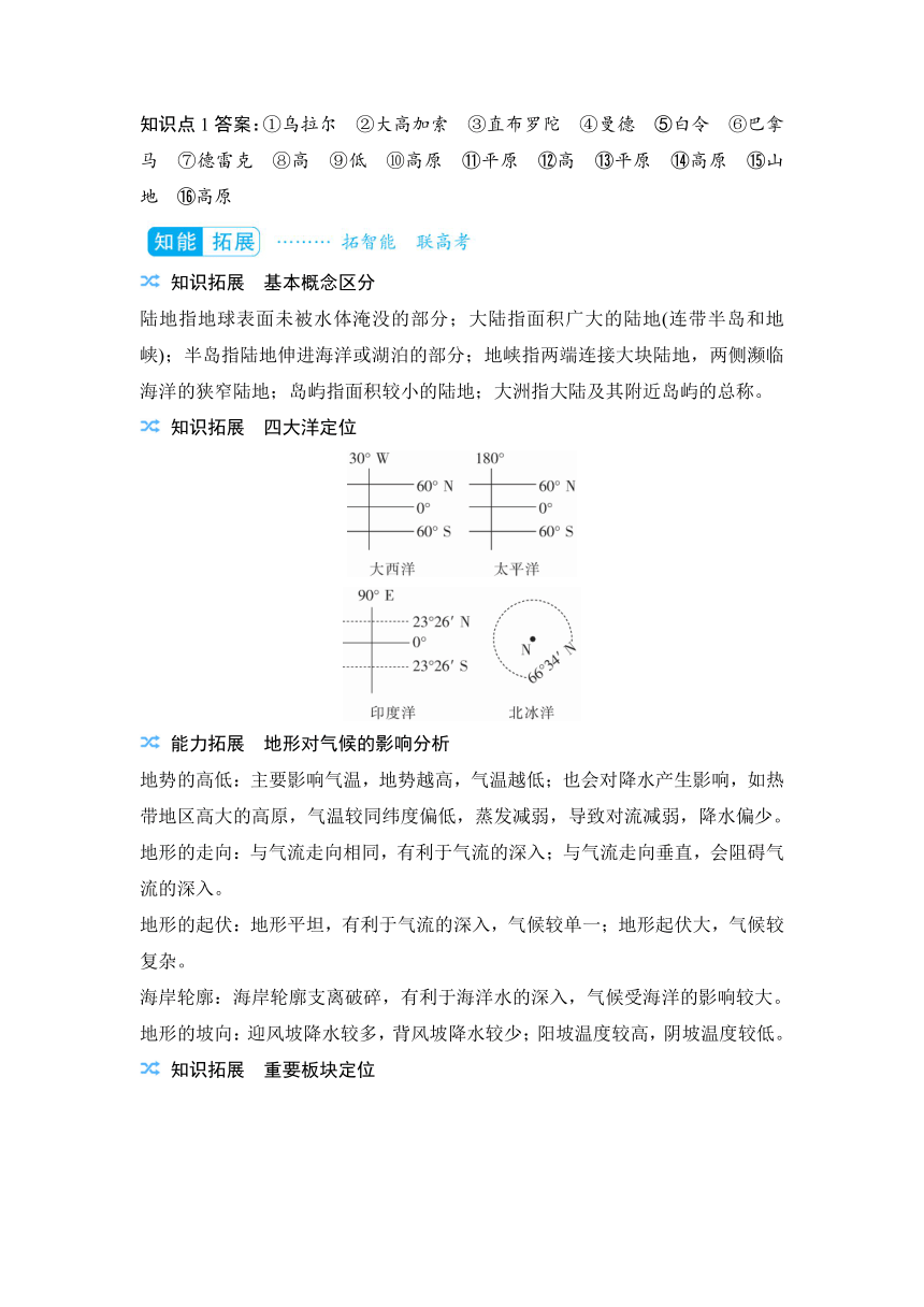 2023届高三地理一轮复习学案 专题二十  世界地理（含答案）