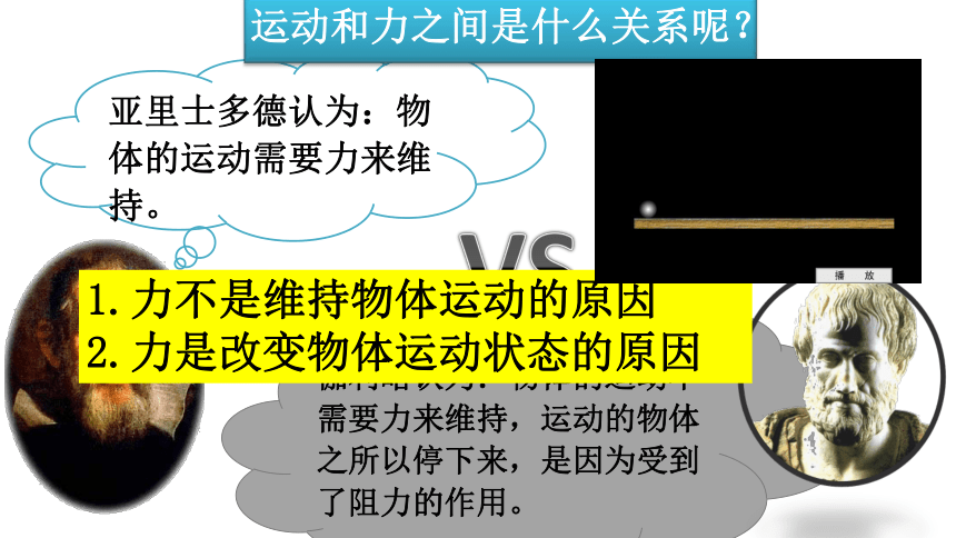 7.1 牛顿第一定律—2020-2021学年沪科版八年级物理下册课件（20张PPT）