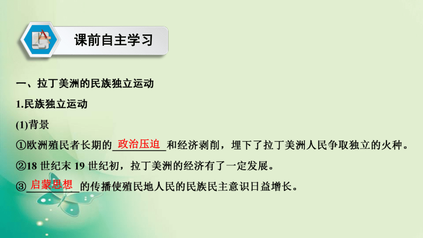 2021-2022学年部编版必修下册 第六单元　第13课 亚非拉民族独立运动 课件（45张）