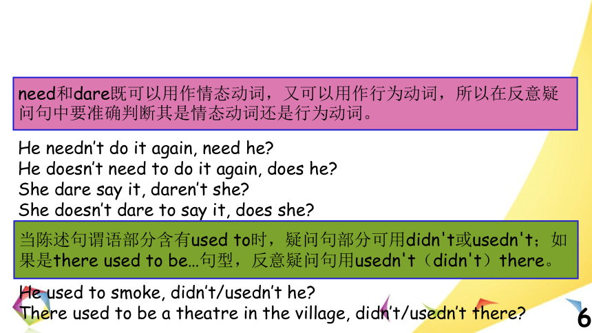 高考英语语法一点通课件——Lesson 13 反意疑问句