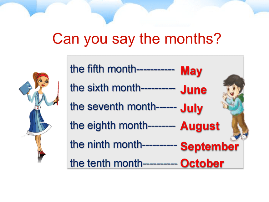 Unit 4 January is the first month. 课件(共15张PPT)