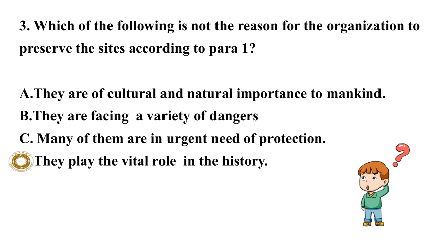 牛津译林版（2020）选择性必修第三册Unit4 Protecting our heritage sites Welcome to the unit&Reading课件（共30张PPT，内嵌视频）