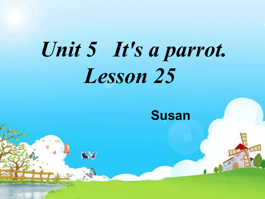 Unit 5 It's a parrot .  lesson 25 课件（19张PPT）