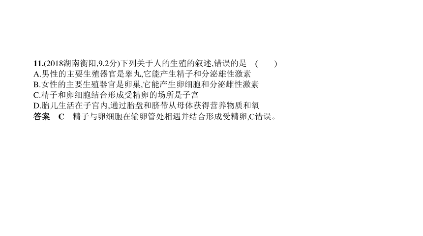 2023年中考生物复习专题★★生物的生殖和发育习题课件（共121张PPT）