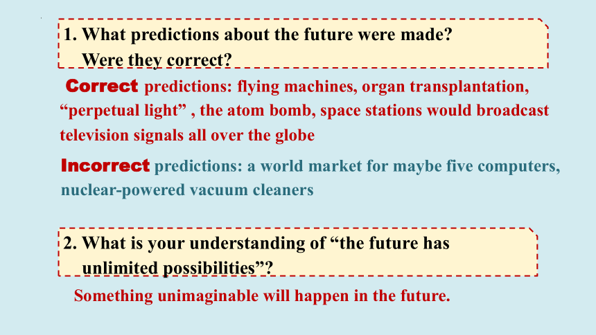 外研版（2019）选择性必修第三册Unit 4 A glimpse of the future   Understanding ideas 课件(共45张PPT)