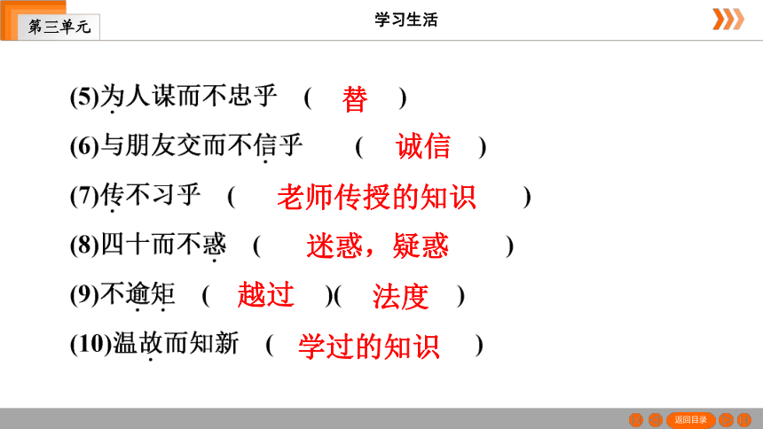 11　《论语》十二章习题课件（共47张幻灯片）