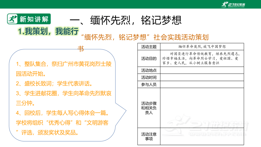 【粤教版】七上《综合实践活动》4.4主题活动三 我的五四青年节 课件