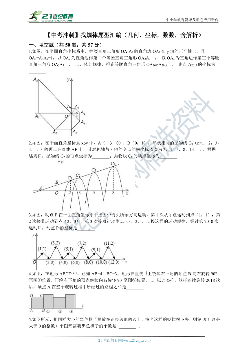 【中考冲刺】找规律题型汇编 （含解析）