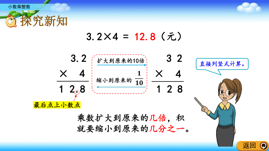 青岛版六年制五年级上册数学 小数乘法 1、1 小数乘整数 20张幻灯片