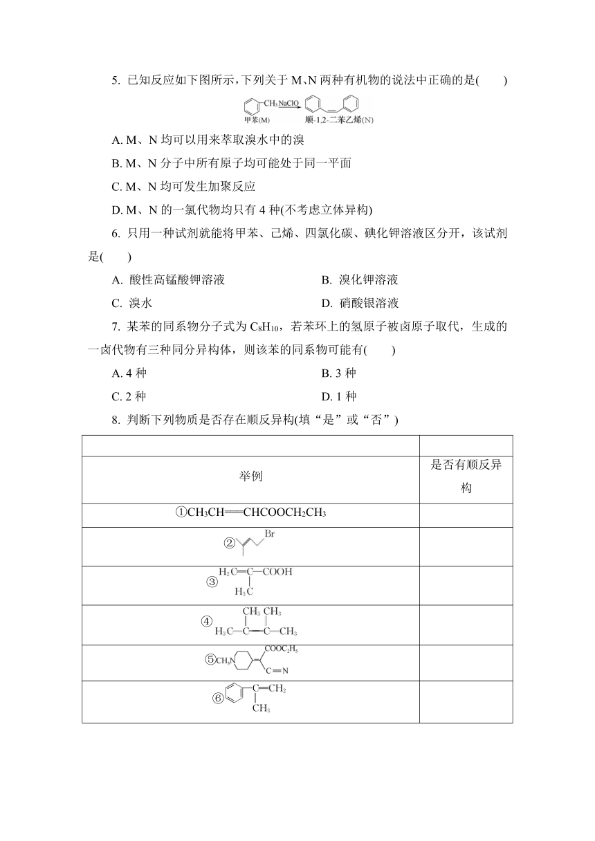 2023届江苏高考化学一轮复习 第32讲　烃的性质与应用(二)（word版含解析）