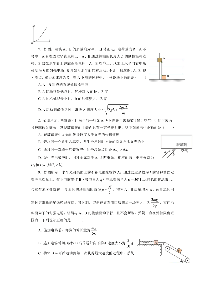 重庆市巴蜀名校2022-2023学年高三下学期高考适应性月考卷（十）物理模拟试题（2）（含答案）