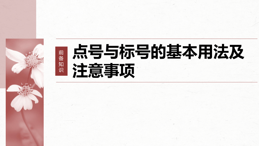 2024届高考一轮复习语文学案课件(共116张PPT)（新高考人教版）板块八　语言文字运用?语言基础68　正确使用标点符号——理解语意，掌握用法