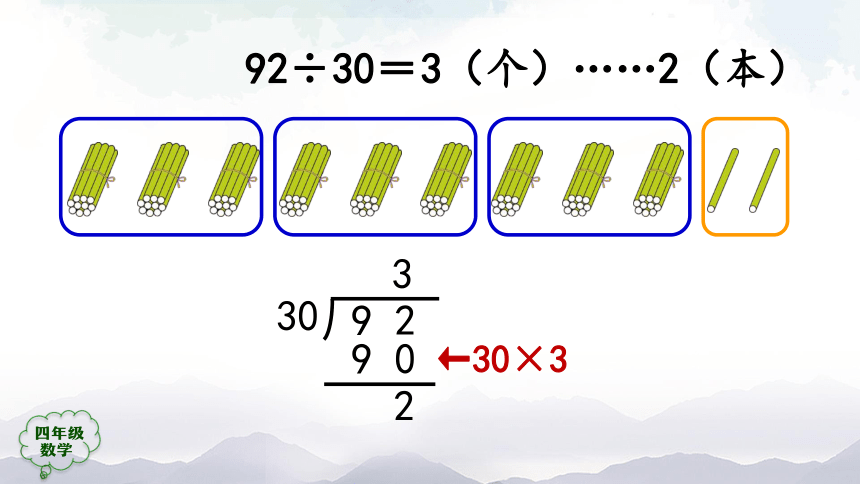 人教版四年级数学上册教学课件-除数是两位数的笔算除法（第1课时）（22张ppt）