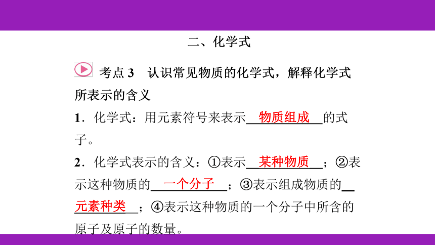 2023浙江中考一轮复习 第28课时 化学式、物质的分类（课件 52张ppt）