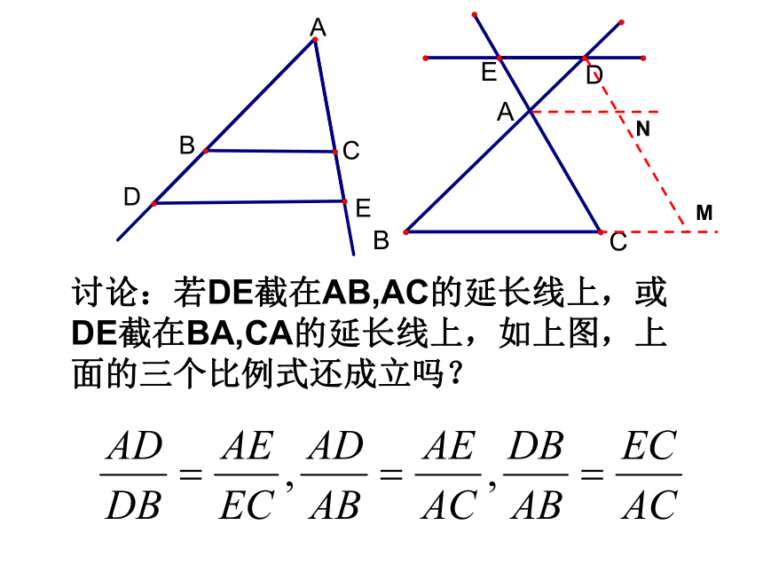 沪教版（上海）初中数学九年级第一学期 24.3三角形一边的平行线 （1）  课件（共17张ppt）