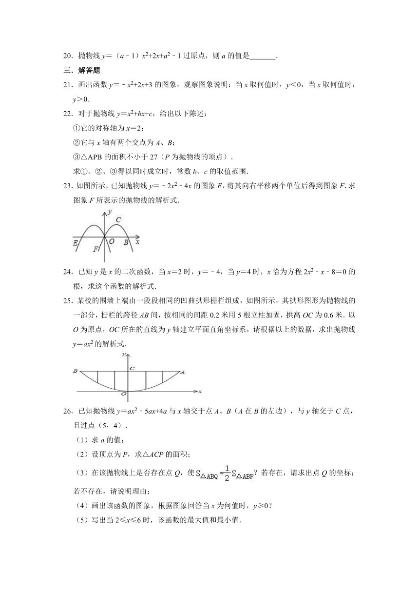 2022-2023学年北师大版九年级下册数学第二章 二次函数 单元测试卷 (含解析)