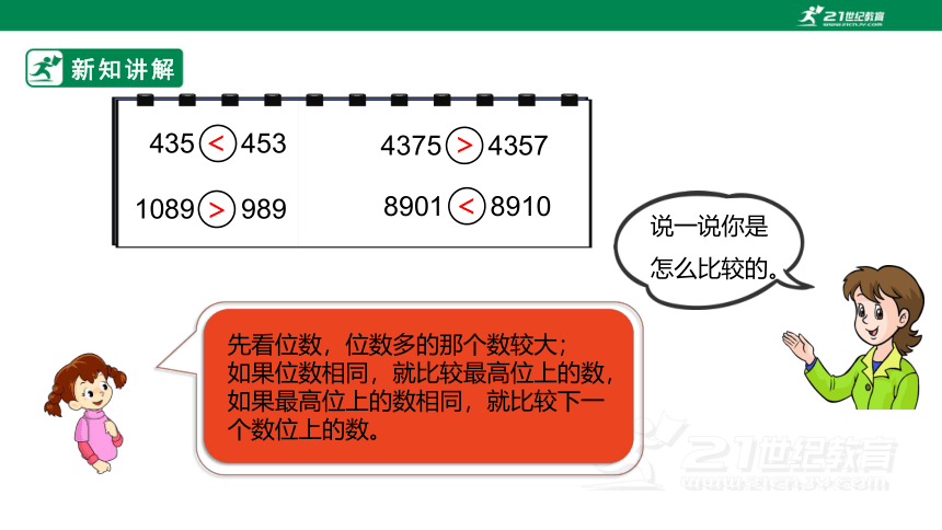 人教版小学数学四年级上册1.4《亿以内数的大小比较》课件(共18张PPT)