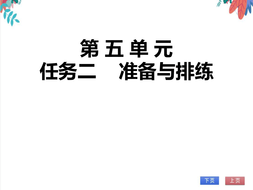 【统编版】语文九年级下册 第五单元 任务二 准备与排练 同步课堂练（课件版）