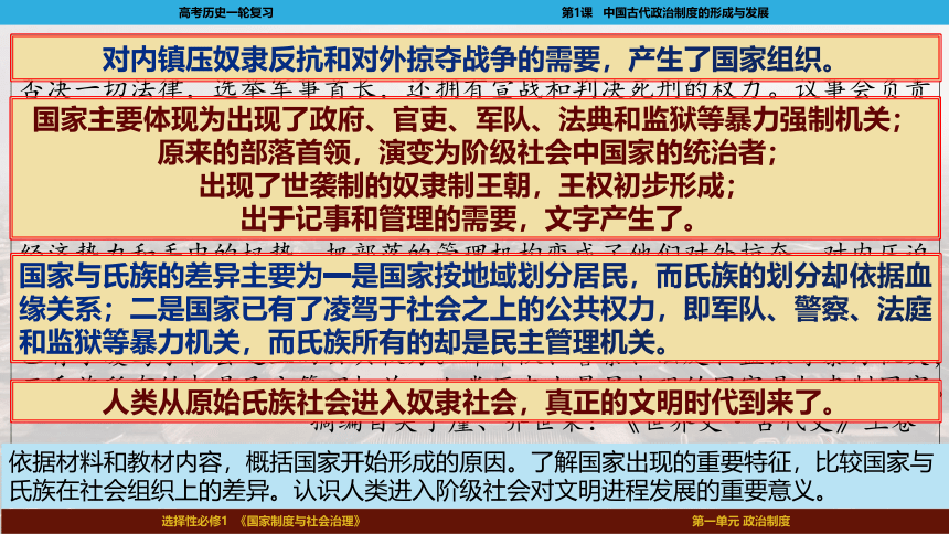 2023届高考一轮复习选择性必修1第1课  中国古代政治体制的形成与发展课件(共92张PPT)