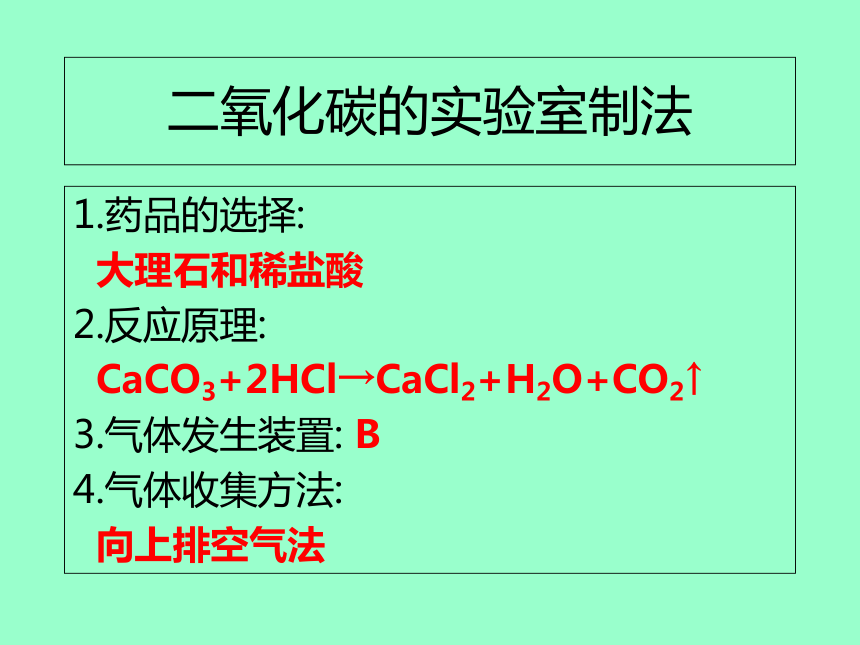 沪教版（上海）化学 九年级上册 4.3 二氧化碳的实验室制法 课件(共22张PPT)