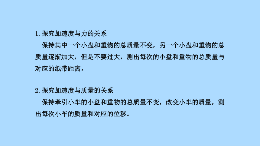 物理人教版（2019）必修第一册4.2 实验：探究加速度与力、质量的关系 （共35张ppt)