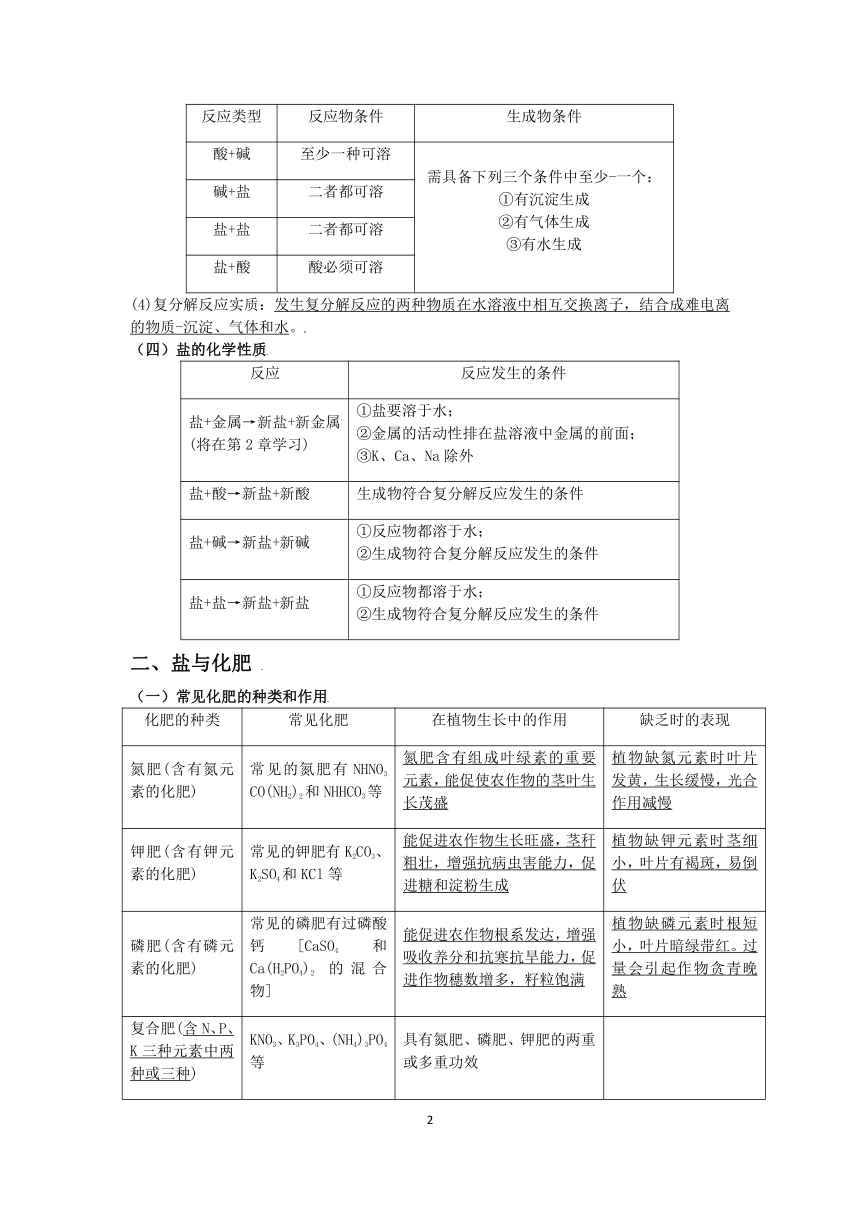 2023浙教版科学八升九暑期“快人一步”培优讲义（八）：几种重要的盐（2）【word，含答案】