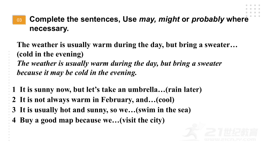 Module 10 The weather Unit 3 Language in use 课件31张PPT